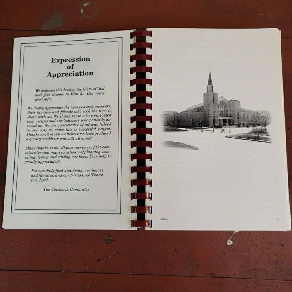 2002 Spiral Bound Cookbook A Harvest Shared -Christ Church Episcopal - Plano, TX